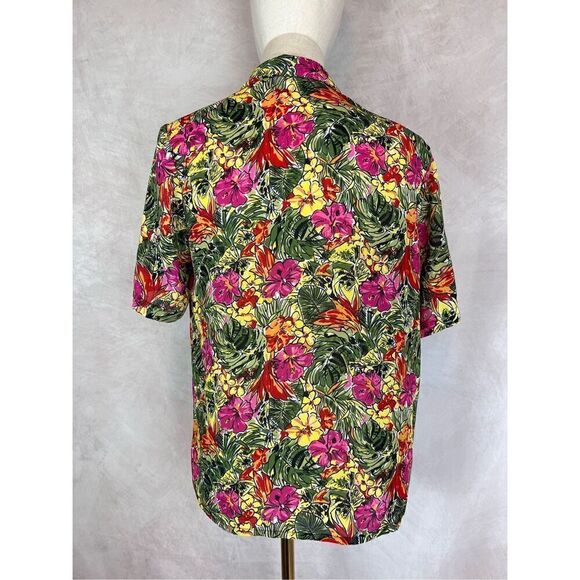 Vintage Hawaiian Tiki Blouse Top - Picture 2 of 5